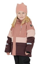 Zigzag Winter-Skijacke Taylora W-PRO 15.000 (4-Wege-Stretch, wasserdicht, winddicht) Burlwood rosa Kinder
